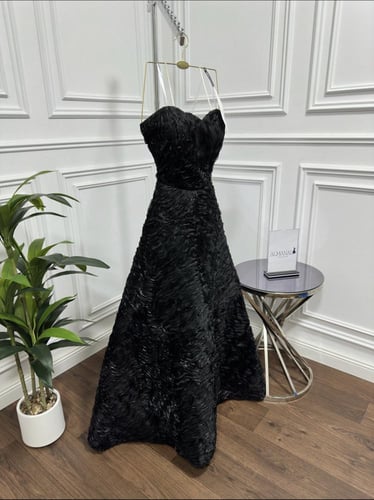 فستان سهره اسود كت