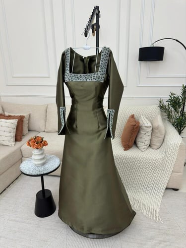 فستان ميكادو خرز شك