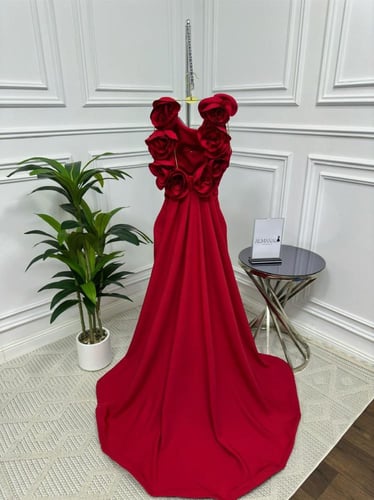 فستان تفته باربي احمر