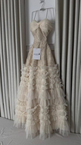 فستان سهره كلوش تل طبقات