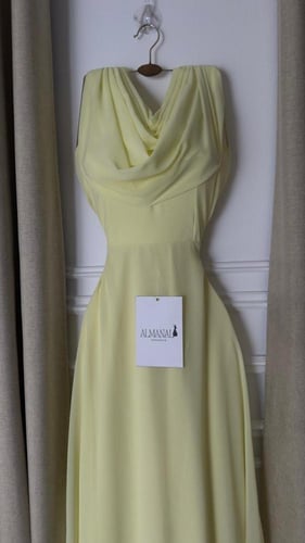 فستان ناعم ليموني شيفون