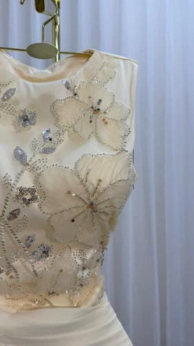 فستان ناعم سكري شيفون