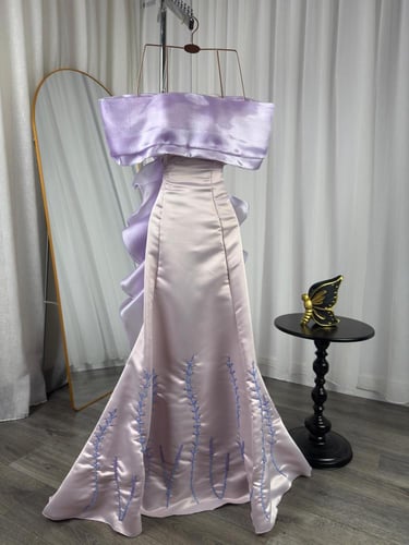 فستان سهره ميكادو اورجنزا تطريز