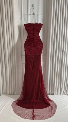 فستان سهره توب فصوص زركون بطانه تفته