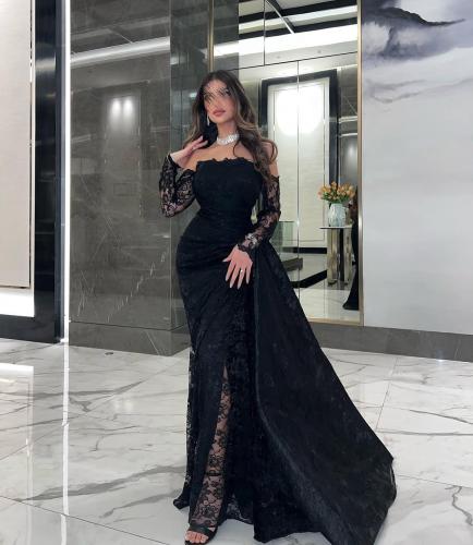 فستان سهره اسود دانتيل