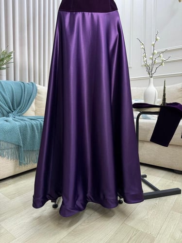 فستان شتوي توب ناعم بنفسجي