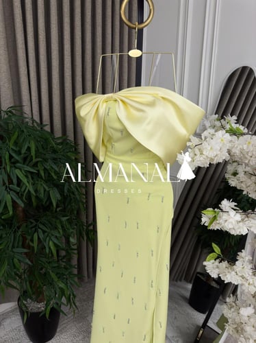 فستان كلارا ليموني