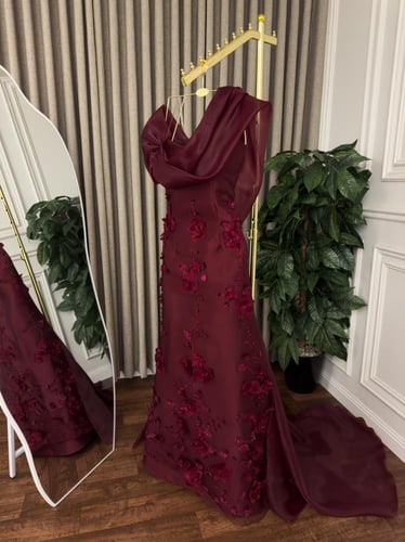 فستان سهره ميكادو ورد بارز وارجنزا