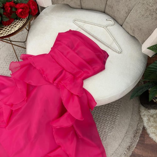 فستان سماوي طبقات