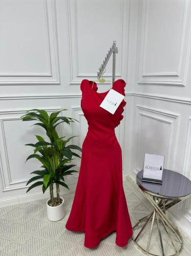 فستان تفته باربي احمر