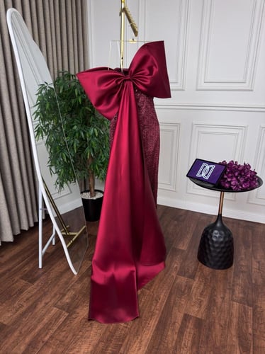 فستان ميكادو كلفه تطريز