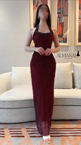 فستان سهره فصوص بطانه تفته