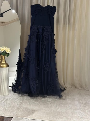 فستان سهره اوف شولدر لون كحلي