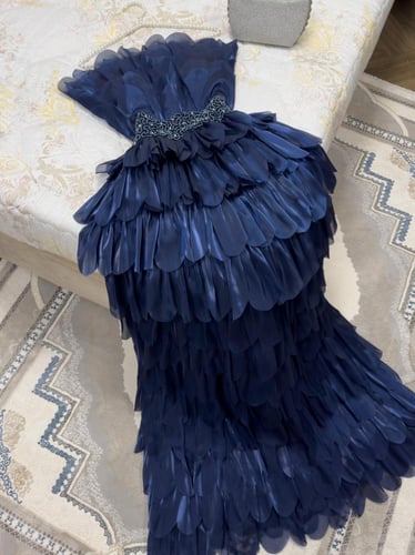 فستان كرنكل ناعم لونين