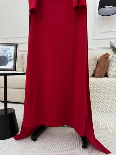 فستان ناعم كريب استرتش