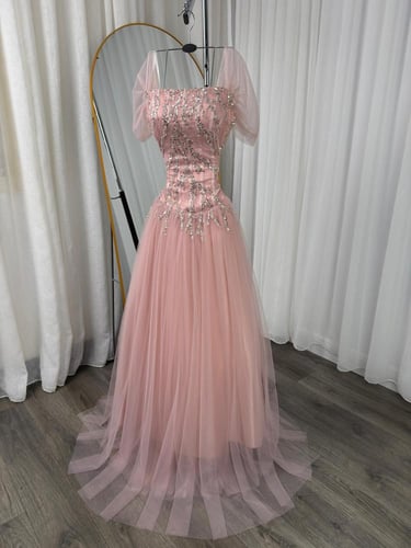 فستان سهره كلفه مع تل