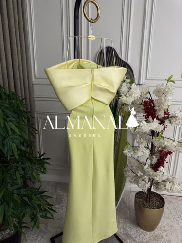 فستان كلارا ليموني