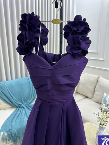 فستان خامه شانطون دبل كلوش