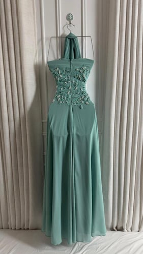 فستان توب مع شال تطريز