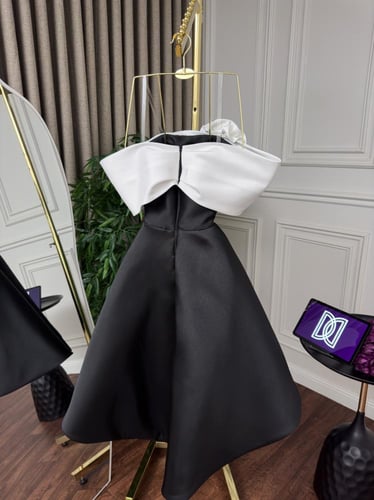 فستان قصير ناعم ميكادو