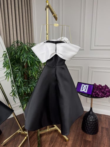 فستان قصير ناعم ميكادو