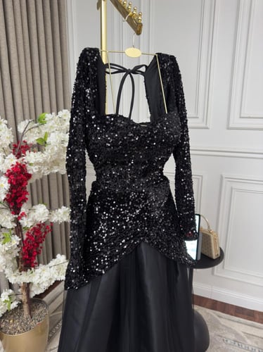 فستان سهره ترتر مع تل