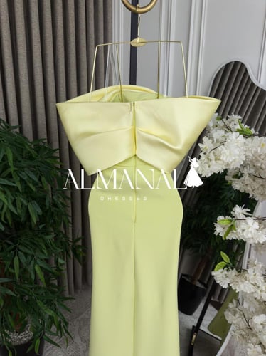 فستان كلارا ليموني