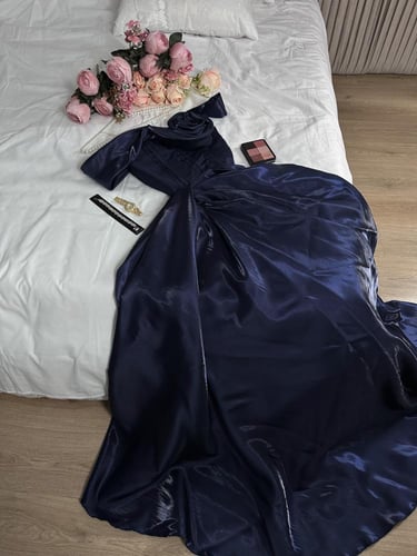 فستان ميكادو راقي لمعه