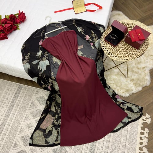 شيفون مطرز داخليه باربي