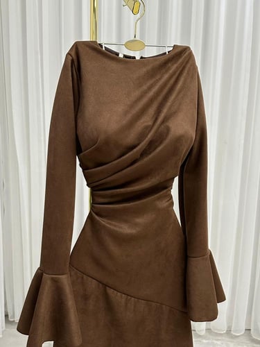 فستان ناعم خامه شمواه