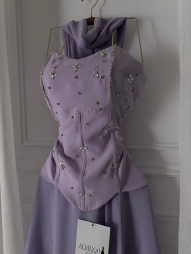 فستان توب بشال خارجي