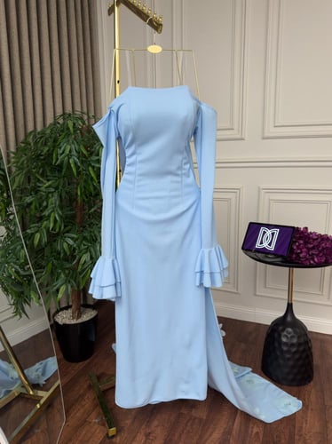 فستان لكرا مورد تطريز