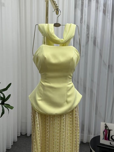 فستان سهره كريب وكلفه