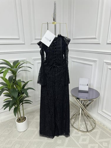 فستان داتيل مبطن كورسيه مقوى