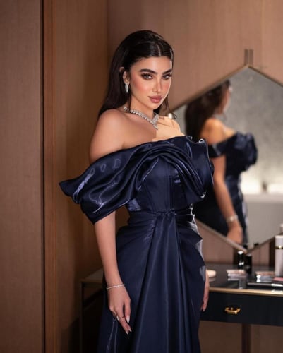 فستان ميكادو راقي لمعه