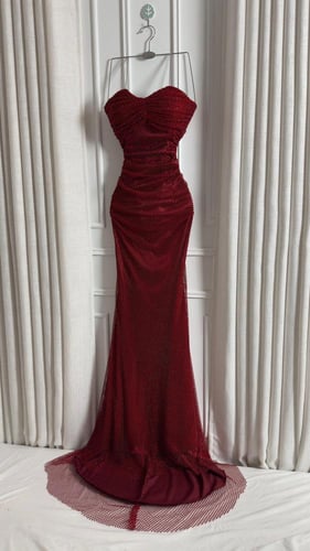 فستان سهره توب فصوص زركون بطانه تفته