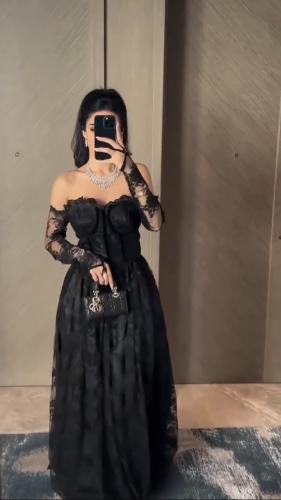 فستان اسود دانتيل