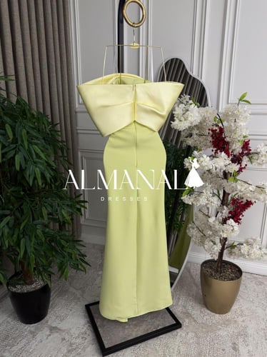 فستان كلارا ليموني