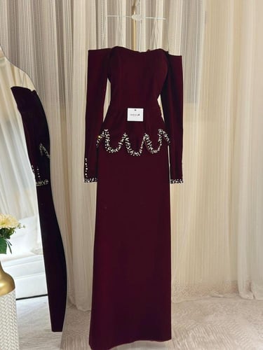 فستان شتوي سهره جوخ اكمام