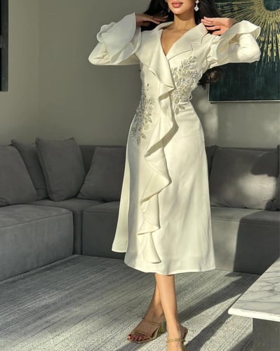 فستان باربي تطريز يدوي لونين