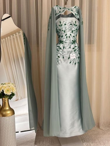 فستان سهره ميكادو شيفون تطريز