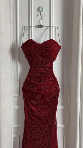 فستان سهره توب فصوص زركون بطانه تفته