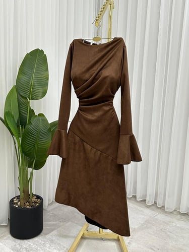 فستان ناعم خامه شمواه