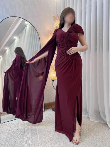 فستان ناعم عودي استرتش