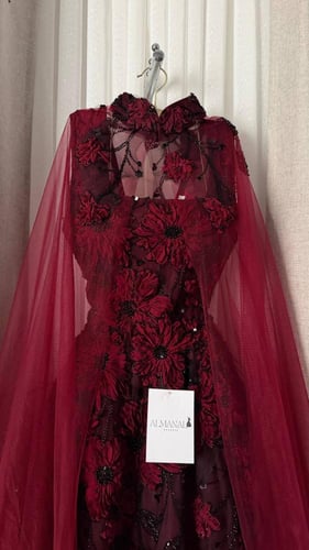 فستان سهره عودي ورود وتل طبقات