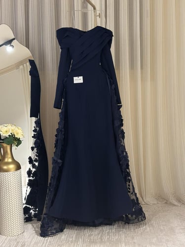 فستان سهره اوف شولدر لون كحلي