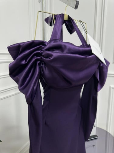 فستان موف تفته كريب