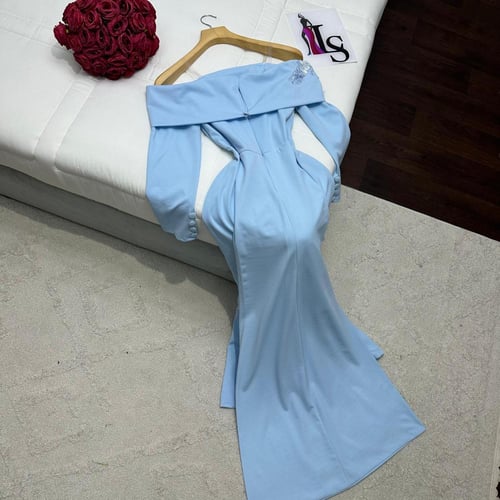 فستان كريب ليكرا