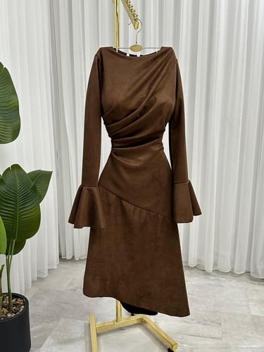 فستان ناعم خامه شمواه