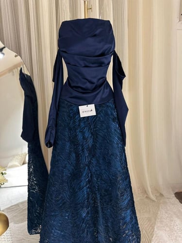 فستان سهره كحلي تفته